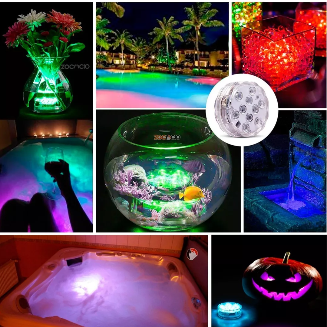 Luz Led Sumergible Multiusos - Control Remoto